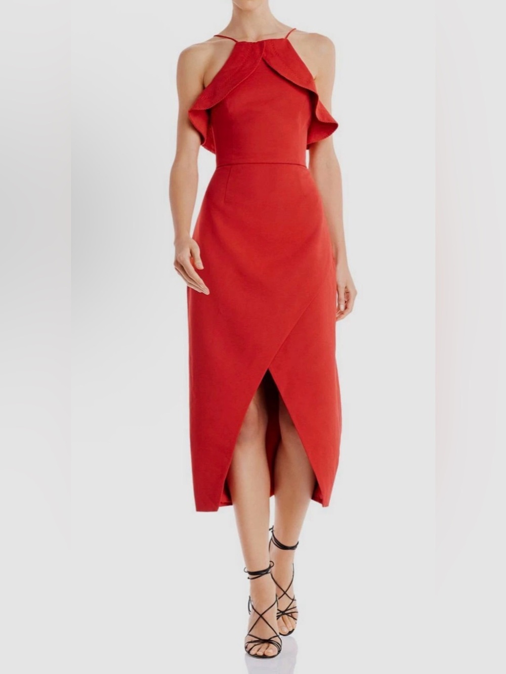 C/MEO Collective Red Affinity Sleeveless Shift Midi Dress Size XS ~ NWT